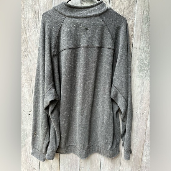 Men’s Tommy Bahama Long Sleeve Reversible Light & Dark Gray Sweatshirt Size 2XL - Picture 2 of 6